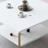 Măsuță de cafea Trendy Gold Line GTR006163 White photo 3