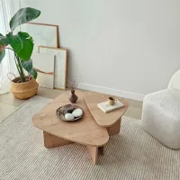 Set măsuțe de cafea Trendy Ballare GTR006184 Stejar Sonoma photo 3