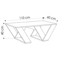 Журнальный столик Trendy Pipra GTR000579 Белый photo 4