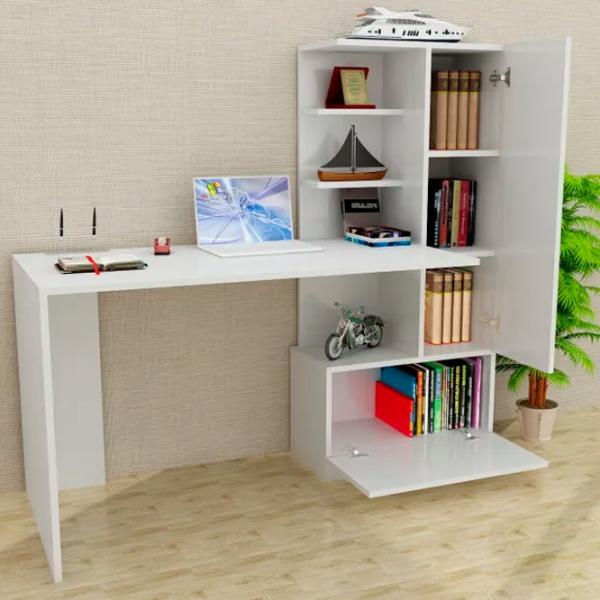 Masă de birou Trendy Merinos Lemn/ White photo 3