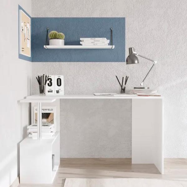 Masă de birou Trendy Gelincik PAL melaminat/ White photo 3