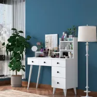 Туалетный столик Trendy BJ101 ДСП меламин / White photo 3