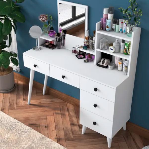Туалетный столик Trendy BJ101 ДСП меламин / White photo 5