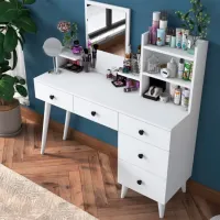 Туалетный столик Trendy BJ101 ДСП меламин / White photo 5