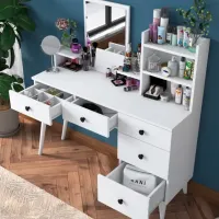 Туалетный столик Trendy BJ101 ДСП меламин / White photo 6