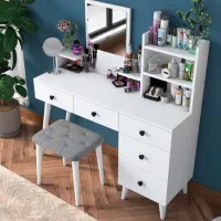 Туалетный столик Trendy BJ101 ДСП меламин / White photo 3