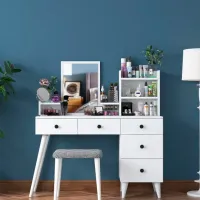 Туалетный столик Trendy BJ101 ДСП меламин / White photo 4