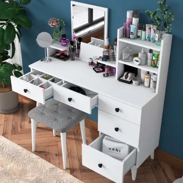Туалетный столик Trendy BJ101 ДСП меламин / White photo 6