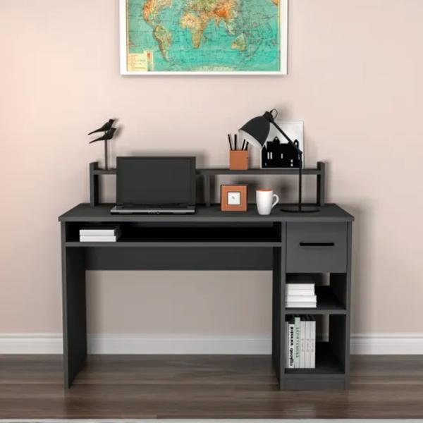 Masă de birou Trendy Eslem PAL/ Anthracite photo 6