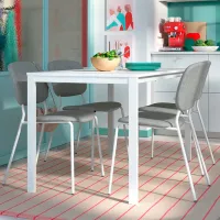 Кухонный стол зафиксированный Ikea Vihals ДСП/ Белый photo 2
