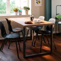 Кухонный стол зафиксированный Ikea Skalsta U ДСП/ Бежевый photo 3