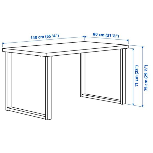 Masă de bucătărie fixă Ikea Skalsta U PAL/ Beige photo 4