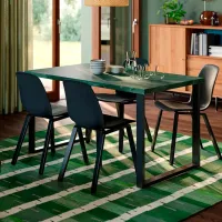 Кухонный стол зафиксированный Ikea Skalsta U ДСП/ Зеленый photo 2