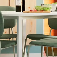 Кухонный стол зафиксированный Ikea Vihals ДСП/ Белый photo 4