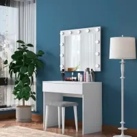 Туалетный столик Trendy BJ121 ЛДСП / White photo 4