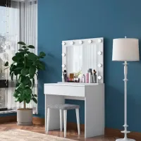 Туалетный столик Trendy BJ121 ЛДСП / White photo 6