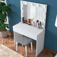 Туалетный столик Trendy BJ121 ЛДСП / White photo 7