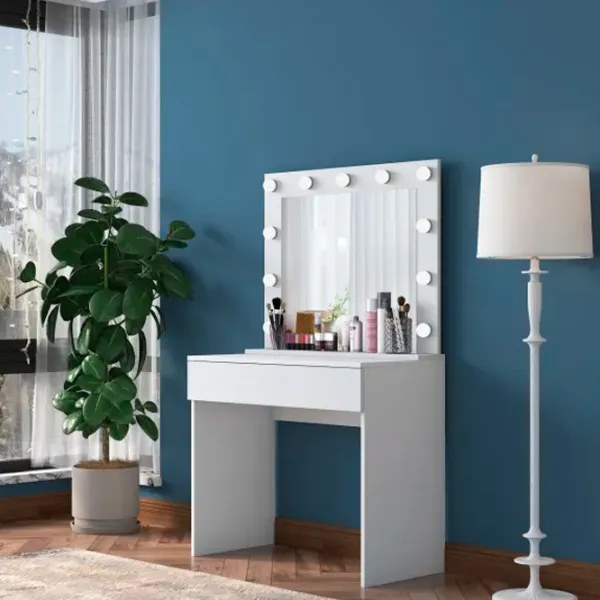Туалетный столик Trendy BJ120 ЛДСП / White photo 2