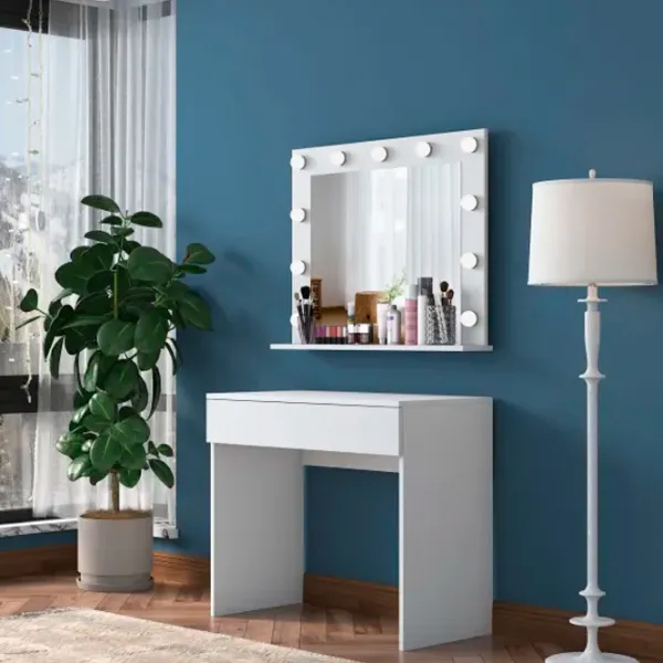 Туалетный столик Trendy BJ120 ЛДСП / White photo 4