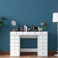 Туалетный столик Mirage Meble BJ105 ДСП меламин / White photo 8
