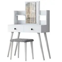 Туалетный столик Mirage Meble BJ102 ДСП меламин / White photo 6