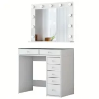 Туалетный столик Mirage Meble BJ117 ДСП меламин / White photo 3