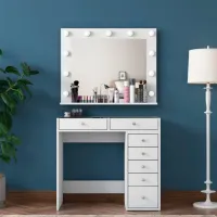 Туалетный столик Mirage Meble BJ117 ДСП меламин / White photo 6