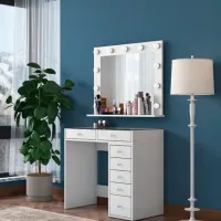 Туалетный столик Mirage Meble BJ117 ДСП меламин / White photo 7