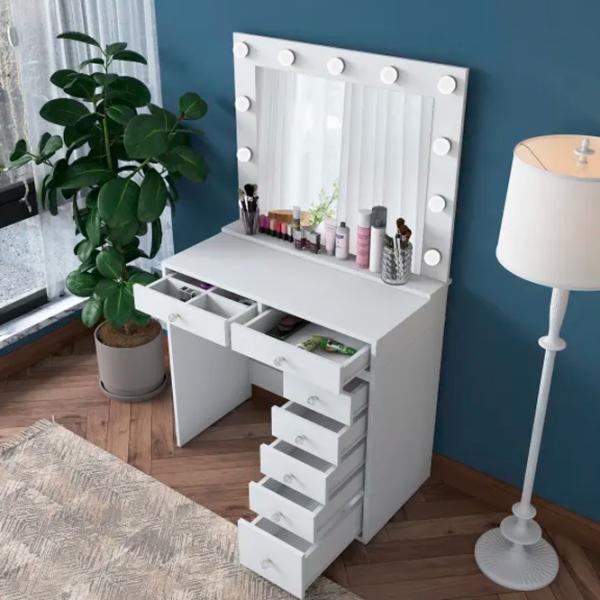 Masă de toaletă Trendy BJ115 PAL / White photo 2