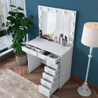 Туалетный столик Trendy BJ115 ЛДСП / White photo 2