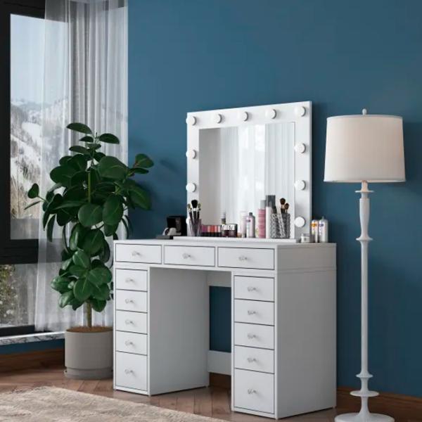 Туалетный столик Trendy BJ119 ДСП меламин / White photo 4