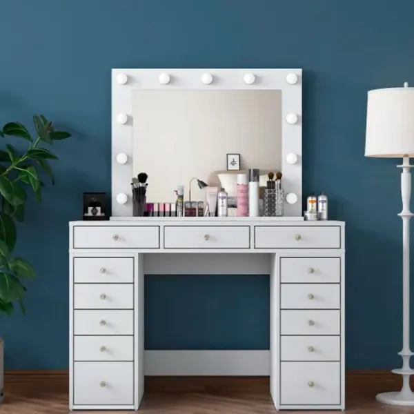 Туалетный столик Trendy BJ119 ДСП меламин / White photo 5