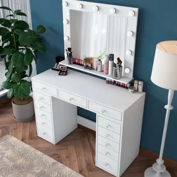 Туалетный столик Trendy BJ119 ДСП меламин / White photo 6