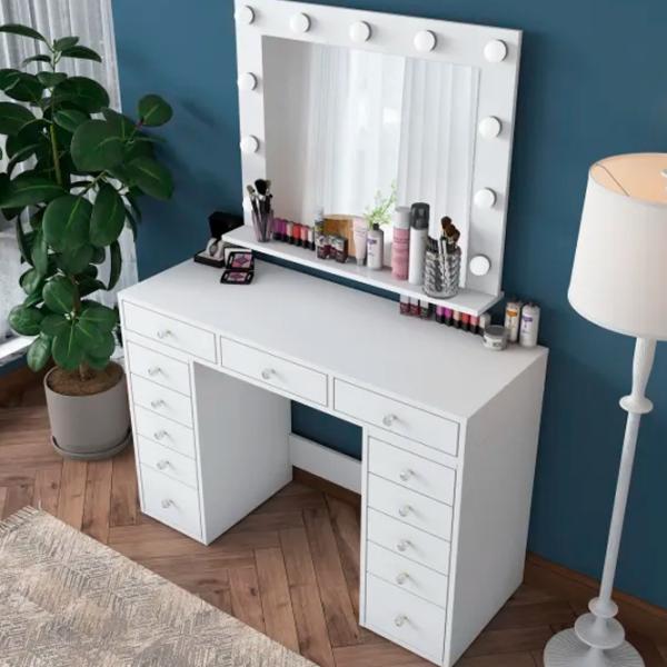 Туалетный столик Trendy BJ119 ДСП меламин / White photo 6