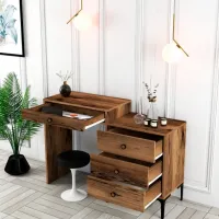 Туалетный столик Trendy Lizbon ЛДСП / Black photo 5
