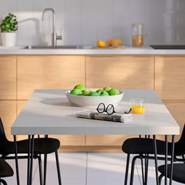 Кухонный стол зафиксированный Ikea Skalsta ДСП/ Бежевый photo 5