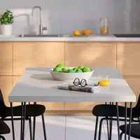 Кухонный стол зафиксированный Ikea Skalsta ДСП/ Бежевый photo 5