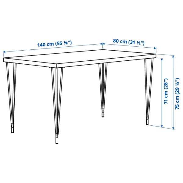 Masă de bucătărie fixă Ikea Skalsta PAL/ Stejar Sonoma photo 5
