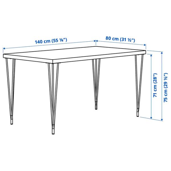 Masă de bucătărie fixă Ikea Skalsta PAL/ Stejar Sonoma photo 5