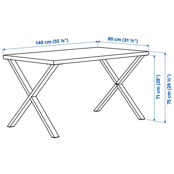 Masă de bucătărie fixă Ikea Skalsta X PAL/ Stejar Sonoma photo 4