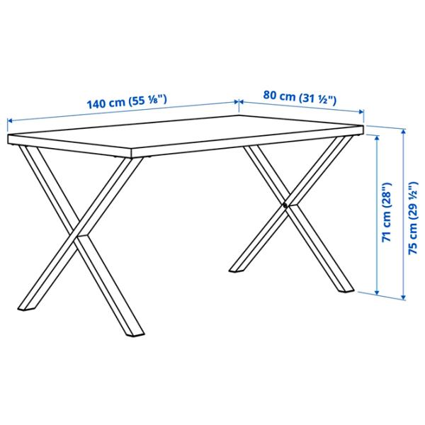 Masă de bucătărie fixă Ikea Skalsta X PAL/ Stejar Sonoma photo 4