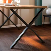 Кухонный стол зафиксированный Ikea Skalsta X ДСП/ Коричневый photo 5