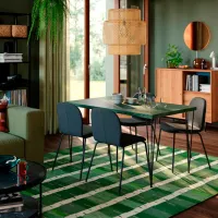 Кухонный стол зафиксированный Ikea Skalsta X ДСП/ Зеленый photo 5