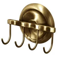 Cuier de baie Bisk Deco Alamă