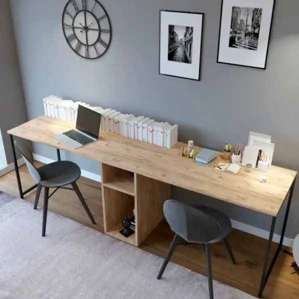 Masă de birou Trendy L196 PAL melaminat/ Stejar Sonoma photo 2