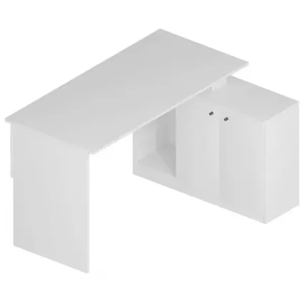 Masă de birou Trendy Basak PAL melaminat/ White photo 6