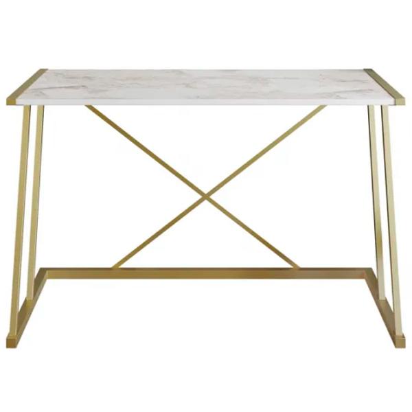 Masă de birou Trendy Anemon PAL melaminat/ White photo 1