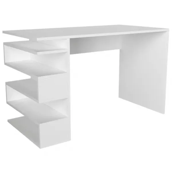 Masă de birou Trendy Snake PAL melaminat/ White photo 1
