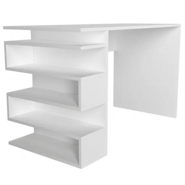 Masă de birou Trendy Snake PAL melaminat/ White photo 2