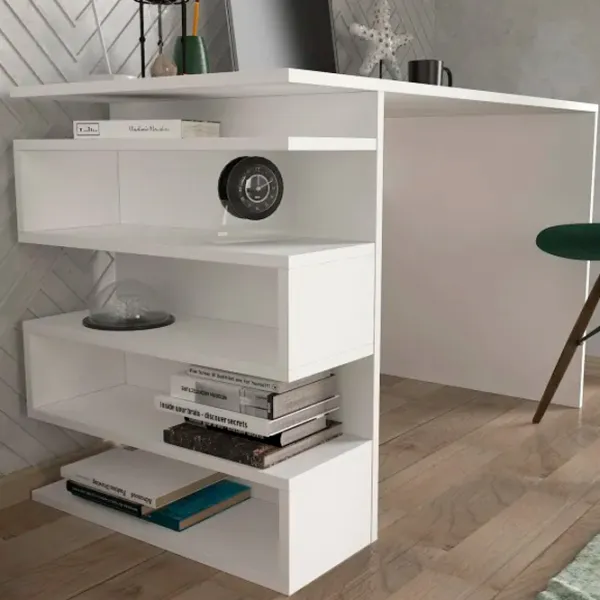 Masă de birou Trendy Snake PAL melaminat/ White photo 5